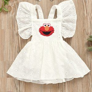 Elmo Dress Elmo Birthday Romper Clothes Sesame Street outfit bodysuit jumpsuit